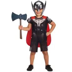 Fantasia Infantil Thor Com Máscara Realista E.V,A + Machado