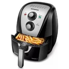 Fritadeira Air Fryer Mondial Preto/Inox 4L 1500W AFN-40-BI - 220v