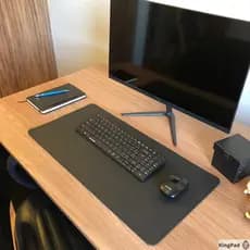 Mouse Pad grande 60x30cm - Desck Pad Couro Ecologico