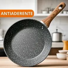 Frigideira De Indução Cerâmica Antiaderente 4 mm Reforçada Com Cabo Ergonômico Linha Premium