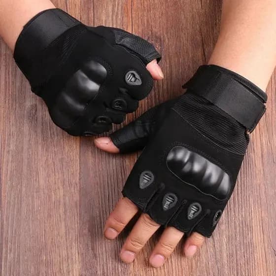 Luvas Meio Dedo Alta Qualidade Para Combate Táticos Luvas De Motocicleta Ciclista Unissex