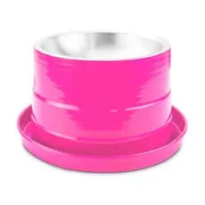 Comedouro Alto Ergonômico Para Gatos Rosa Elevado Postura Correta Anti Estresse Ração Água