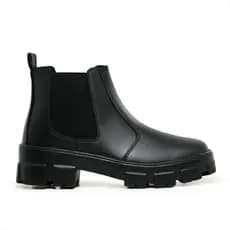 Bota Botina Coturno Feminina Tratorada casual Elástico salto 1100.