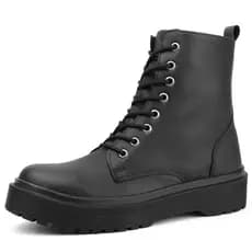 Bota Feminina Coturno Blogueira sola Tratorada Plataforma