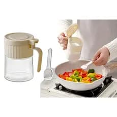 🍽️ Porta Temperos Vidro 280ml 🧂 com Colher Dosadora 🥄 Hermético p/ Cozinha Organizada & Sofisticada