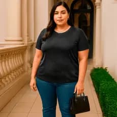 T-Shirt Feminina Plus Size G1 a G8 Viscolycra Blusa Básica Confortável Estilosa Casual Soltinha