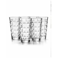 Jogo 6 Copos Long Drink 420ml Vidro Transparente – Copos Resistentes para Drinks e Suco