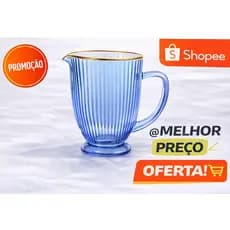 Jarra Cameratta 1.349ml com Borda Dourada– Elegância e Sofisticação para sua Mesa