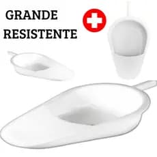 Comadre Hospitalar P/ Acamados Doentes Coletor De Fezes Urina Plástico Grande 2,5 Litros Higiene Envio Imediato