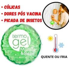 Bolsa Termica Mamâe Bebê Alivio da Cólica Dores Gases Compressa Quente Fria Termogel