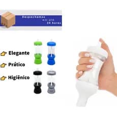 Açucareiro Prático de mesa Com Botão Dosador - Porta condimentos 132g/285g (Várias Cores)