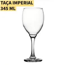 Jogo de Taça Imperial de Vidro 345ml Premium para Vinho, drinks e restaurantes 345ml