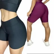 kit 2 Shorts zero transparência FITNESS 1