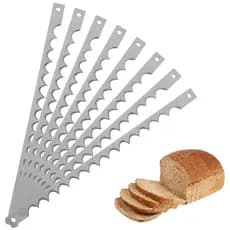 Laminas Fatiar Pães De Forma 255mm Furo À Furo Metvisa