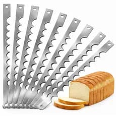 Kit Serra Fatiadora Pães De Forma Máquina Metvisa 255mm