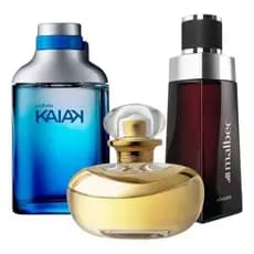 Kit 3 Perfume Masculino e feminino 100ml para o dia dia Com Alta Fixação e Longa Duração Presente