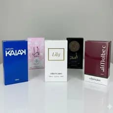 Kit 5 PERFUME MASCULINO / FEMININO 100ml Alta Fixação e Longa Duração Presente Frasco em Vidro