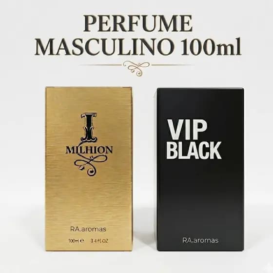 PERFUME MASCULINO 100ml Para o Dia Dia com Boa Fixação Alta Duração e Intensidade Frasco em Vidro