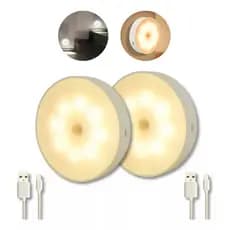 Lâmpada de Parede com Sensor de Movimento de 8 LEDs Recarregável por USB