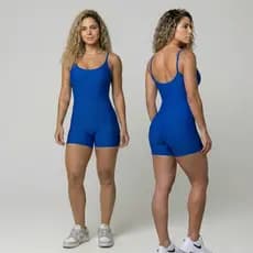 Macaquinho de Academia Feminino Look Treino Roupa Fitness Moda Esportiva Macaquito
