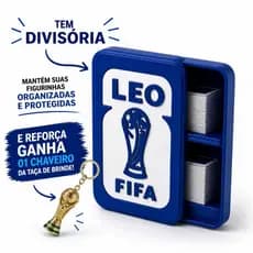 PORTA FIGURINHAS COPA 2026 PERSONALIZADO COM NOME + CHAVEIRO TAÇA GRÁTIS | ORGANIZADOR ÁLBUM FUTEBOL