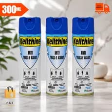Kit 3  Kellthine Anti Traças e Ácaros 300ml Proteção para Roupas Sofás e Colchões