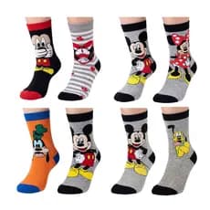 🧦 KIT DOIS PARES MEIAS DIVERTIDAS-PERSONAGENS | ADULTO E INFANTIL |  CANO ALTO 💥 ALGODÃO-CONFORTO