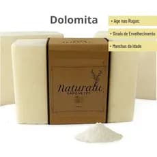 Sabonete Artesanal de Dolomita (Olheiras, Rugas, Marcas de Expressão, Manchas)