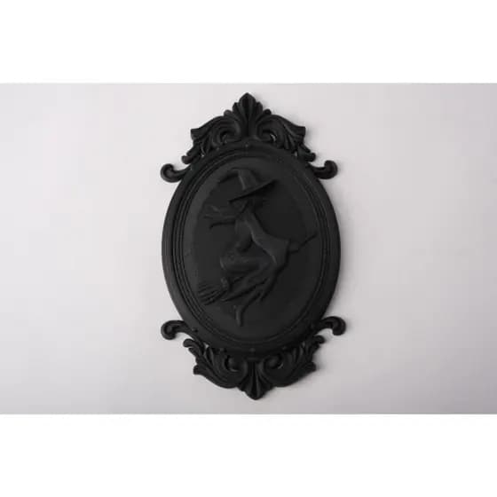 Placa de Bruxa Gótica — Decoração de Parede