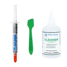 Kit Pasta Térmica GD900 + Raspador + Cleaner Limpador de Pasta Térmica 250ml