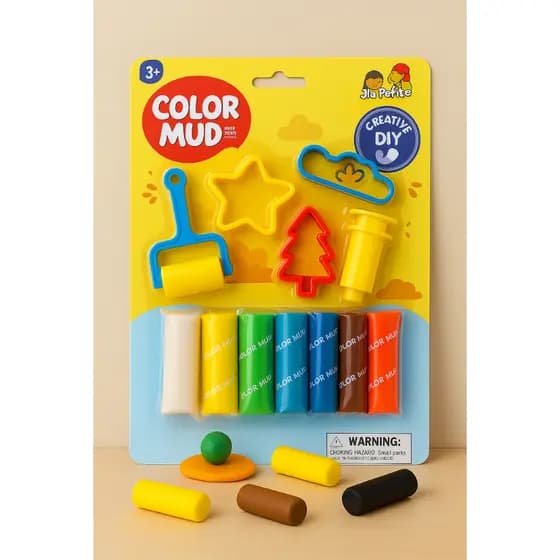 Massinha de Modelar Infantil Colorida Kit Educativo com Moldes Acessórios Brinquedo Lembrancinha