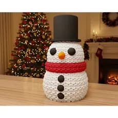 ⛄ Boneco de Neve 3D Natalino | Enfeite Decorativo Criativo e Charmoso para Natal 🎄