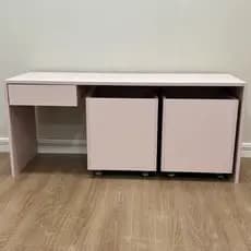 Mesa com Gaveta e Baús - 100% MDF PREMIUM
