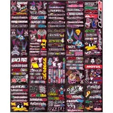 20 Cartelas De Adesivos Carro Moto Caminhão Bike Cross
