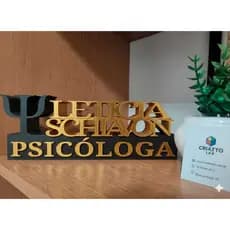 Letreiro Personalizado Profissões Psicologia 3D