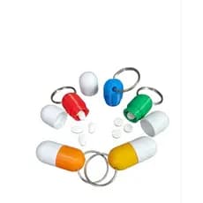Chaveiro Porta-Remédio em Formato de Cápsula – Compacto e Prático