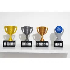 Troféus PlayStation Com Contador Unidade ou  Kit 4 unidades Platinum dourado prata e cobre | PS5 PS4