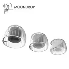 MoonDrop Spring Tips Guia De Ondas Acústicas + Estrutura De Suporte Duplo Fone De Ouvido De Silicone Pontas Kato (3 Pares)