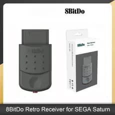 Receptor Retrô Bluetooth 8BitDo Para SEGA Saturn E Windows , Dongle Adaptador Sem Fio Controladores PS5 PS4 Xbox Series