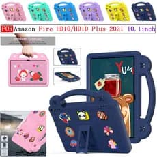 Para Amazon Fire HD10 2021/HD 10 Plus 2021 11a Capa De 10,1 Polegadas Porta-cartoon Eva Handle Cover Com Suporte PC