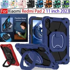Para Xiaomi Redmi Pad 2 11 Polegadas 2025 360 ° Girar Alça Portátil Suporte Caso Crianças Seguro Resistente À Prova De C