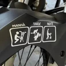 Adesivo Manha Tarde Noite Para Motos e Capacete Sticker Motoqueiro Engaçado