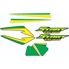 Kit Adesivo Copa Do Mundo Start 160 Brasil Verde Amarelo Tanque Moto Vinil Personalização