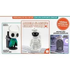 Suporte GPU Placa de Video Ajustavel Gamer - 4 a 14 CM - Ghost Call of Duty CoD / Hollow Knight / Fantasma