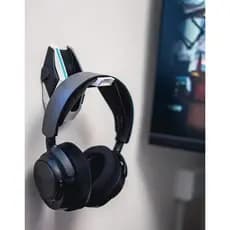 Suporte De Fone Headset De Parede Retrátil Tático 3D + Parafusos de Fixação