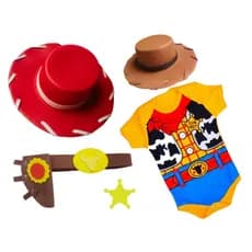 Body Temático Woody Toy Story Chapéu e Cinto