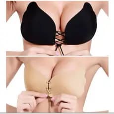 Sutiã Invisível Sem Alças Invisível Auto-Adesivo Strapless Gel Sólidos Colarinho Pushes Up Underwear Mulheres 0025