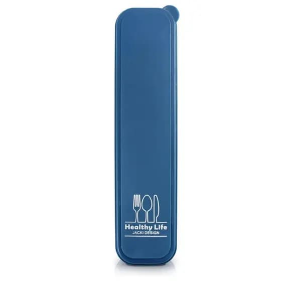 Porta Talher Portátil Marmita Trabalho Estojo - Jacki Design - Azul