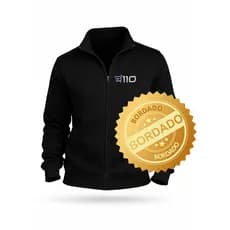 Blusa Jaqueta moletom Bordada personalizada Com Logo