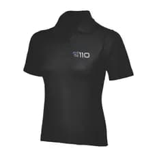 Camiseta babylook gola polo com bordado personalizado logo de sua empresa